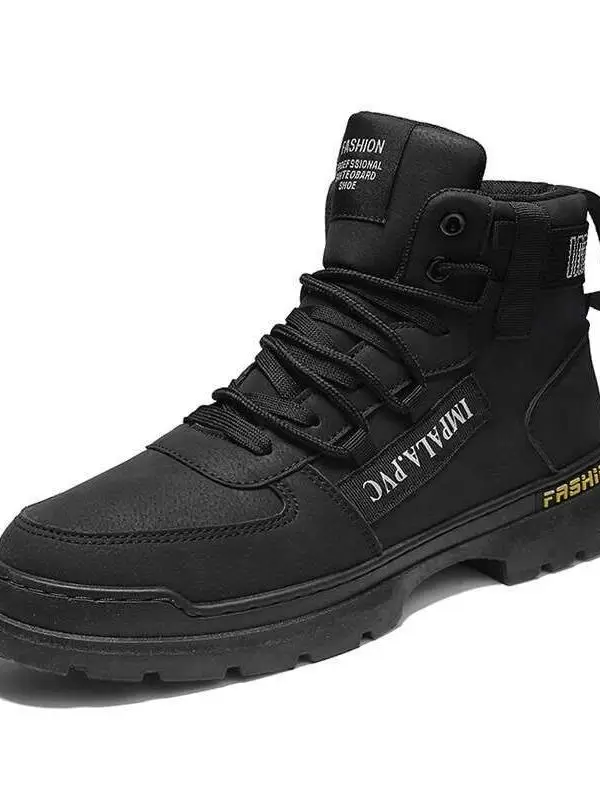 new-boots-men's-autumn-winter-casual-short-tube-leather-upgraded-version-breathable-mesh-inner-rubber-sole