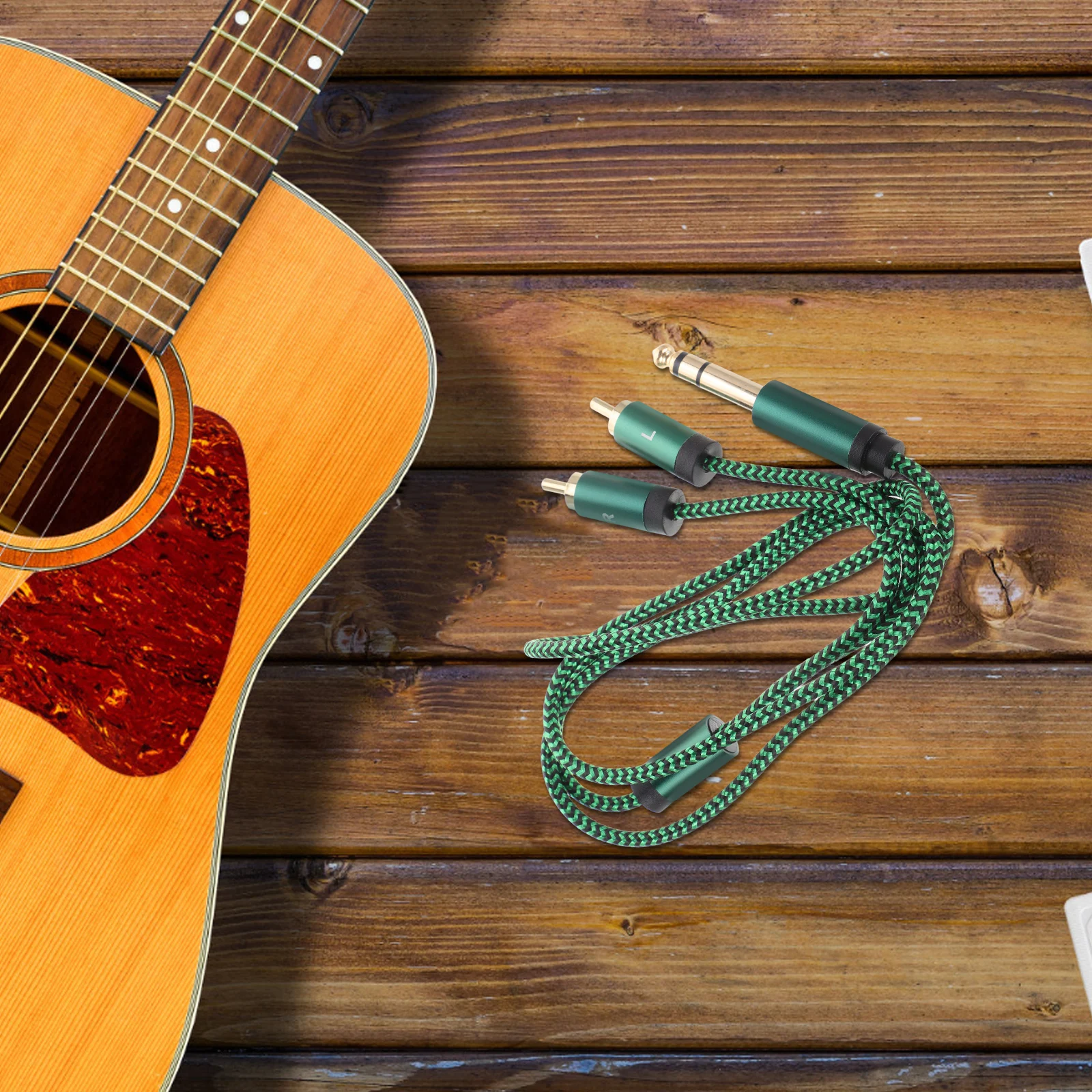 

Pedal Audio Connection Cable Bass Guitar Amp Cord Copper Core Color Patch Cables