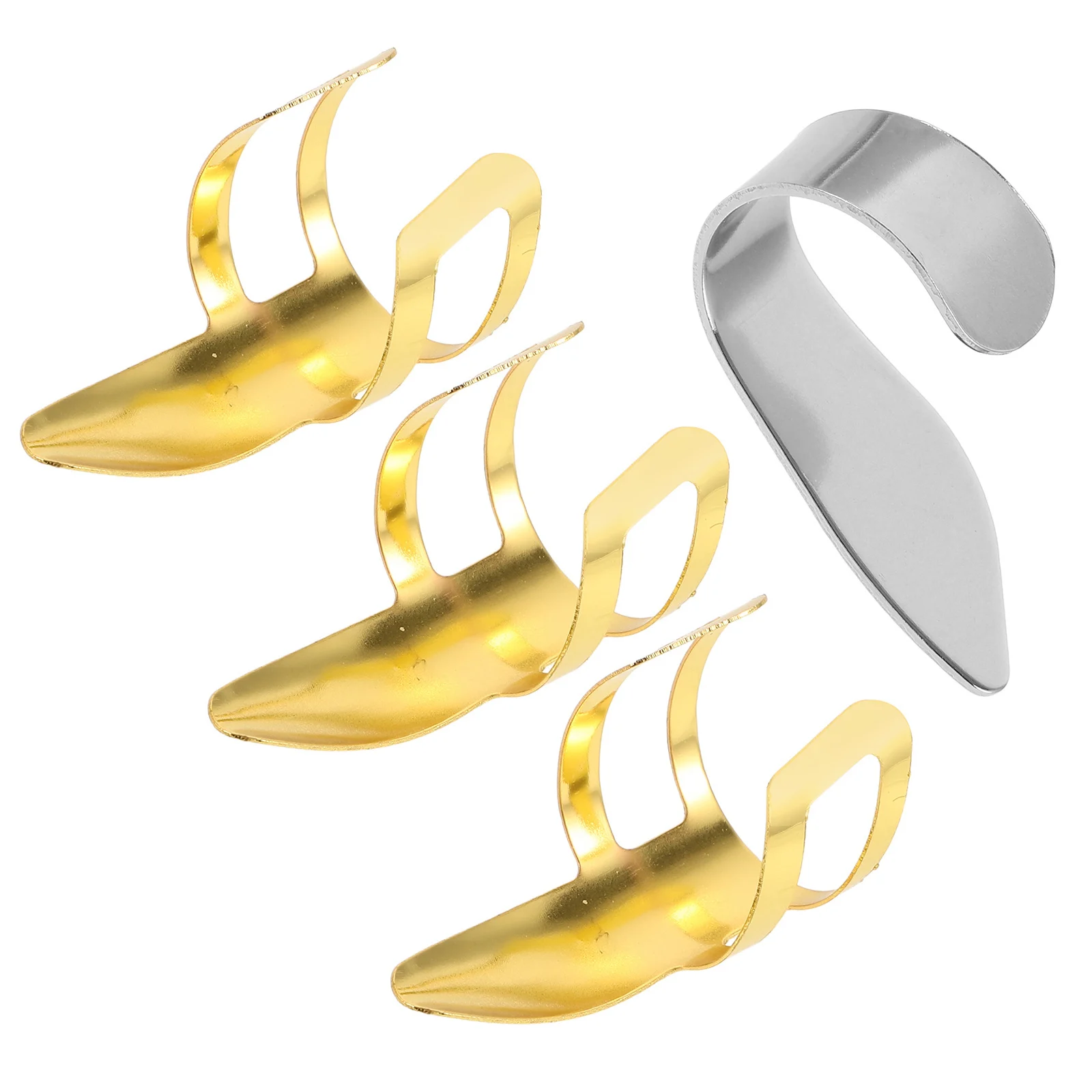 يختار الأصابع المعدنية مسمار الغيتار الإبهام البانجو Thumbpicks للتعديل #2