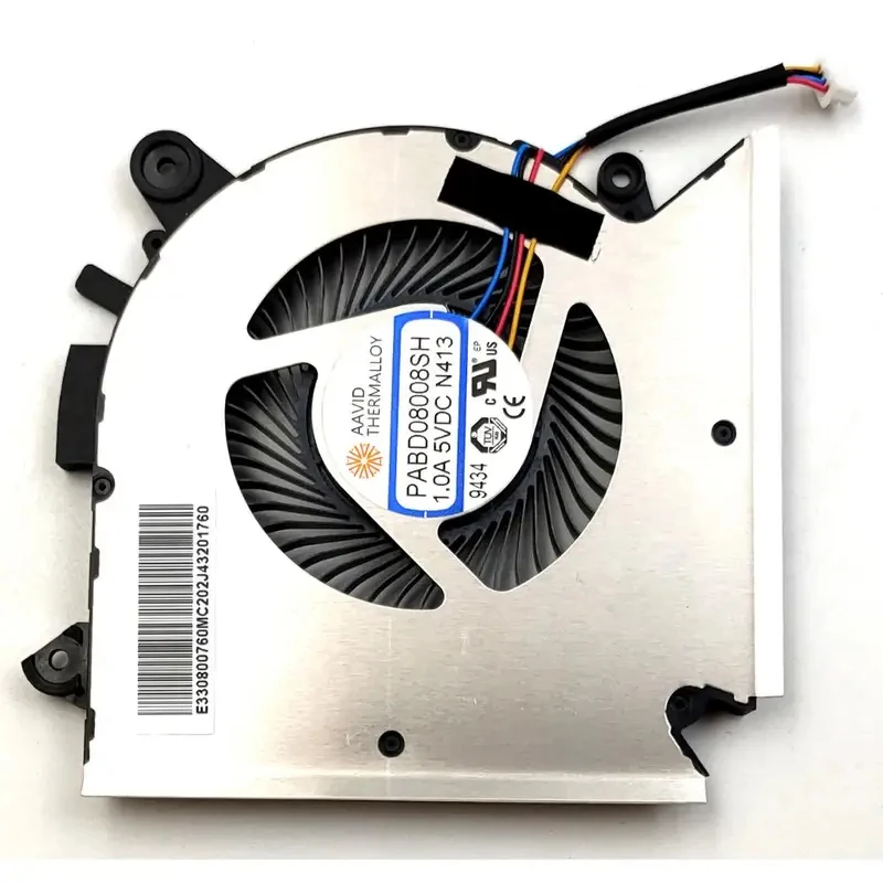 PP New For MSI GF63 8RC 8RD MS-16R1 MS-16R2 Series Laptop CPU Fan PABD08008SH N413