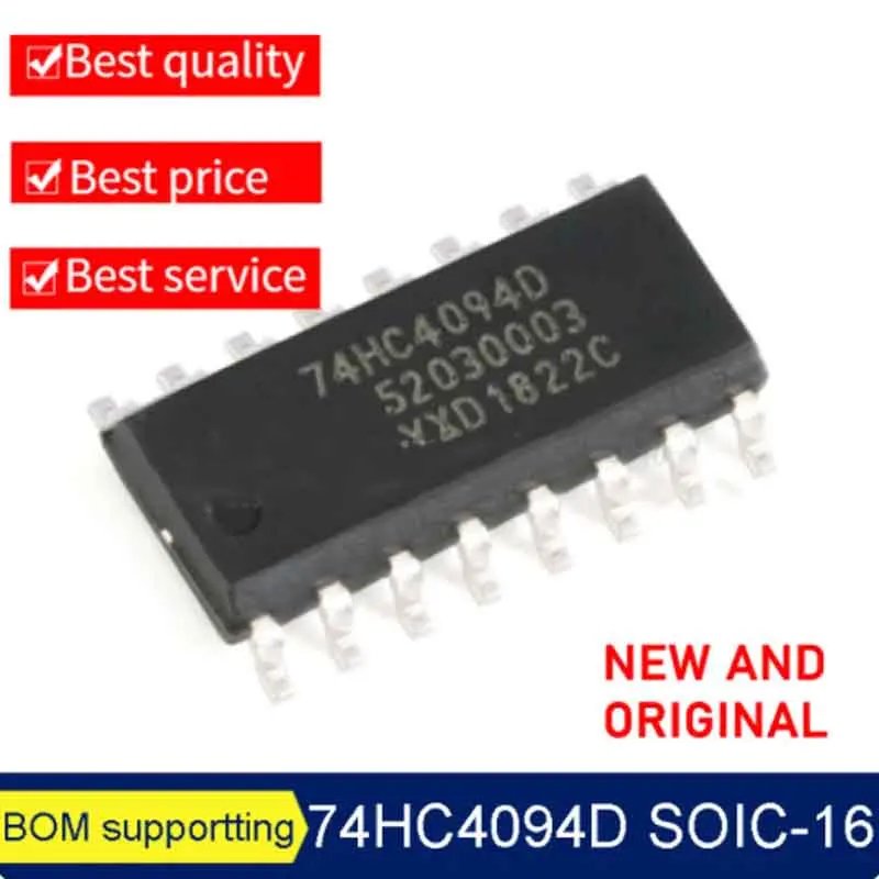 50PCS/LOT  74HC4094D  74HC4094 SOIC-14 SMD Logic Gate IC Chip Integrated Circuit Semiconductor