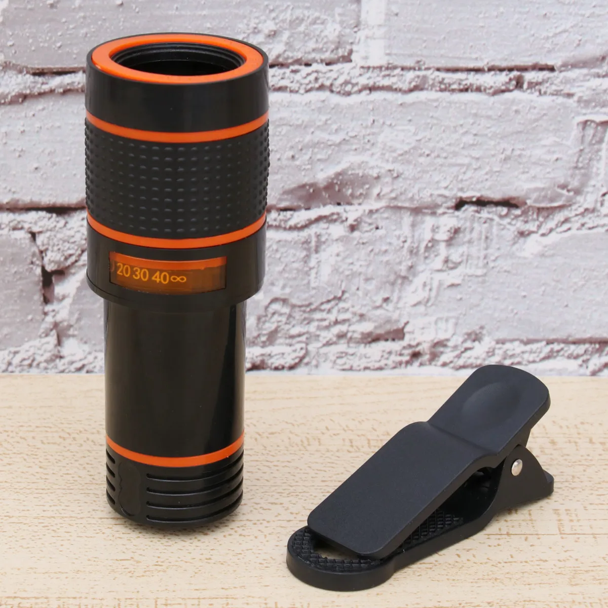 

12X Telephoto Lens Universal Monocular Cell Phone Lens for Smartphone Long Focus Clip Phone Camera Enhancement