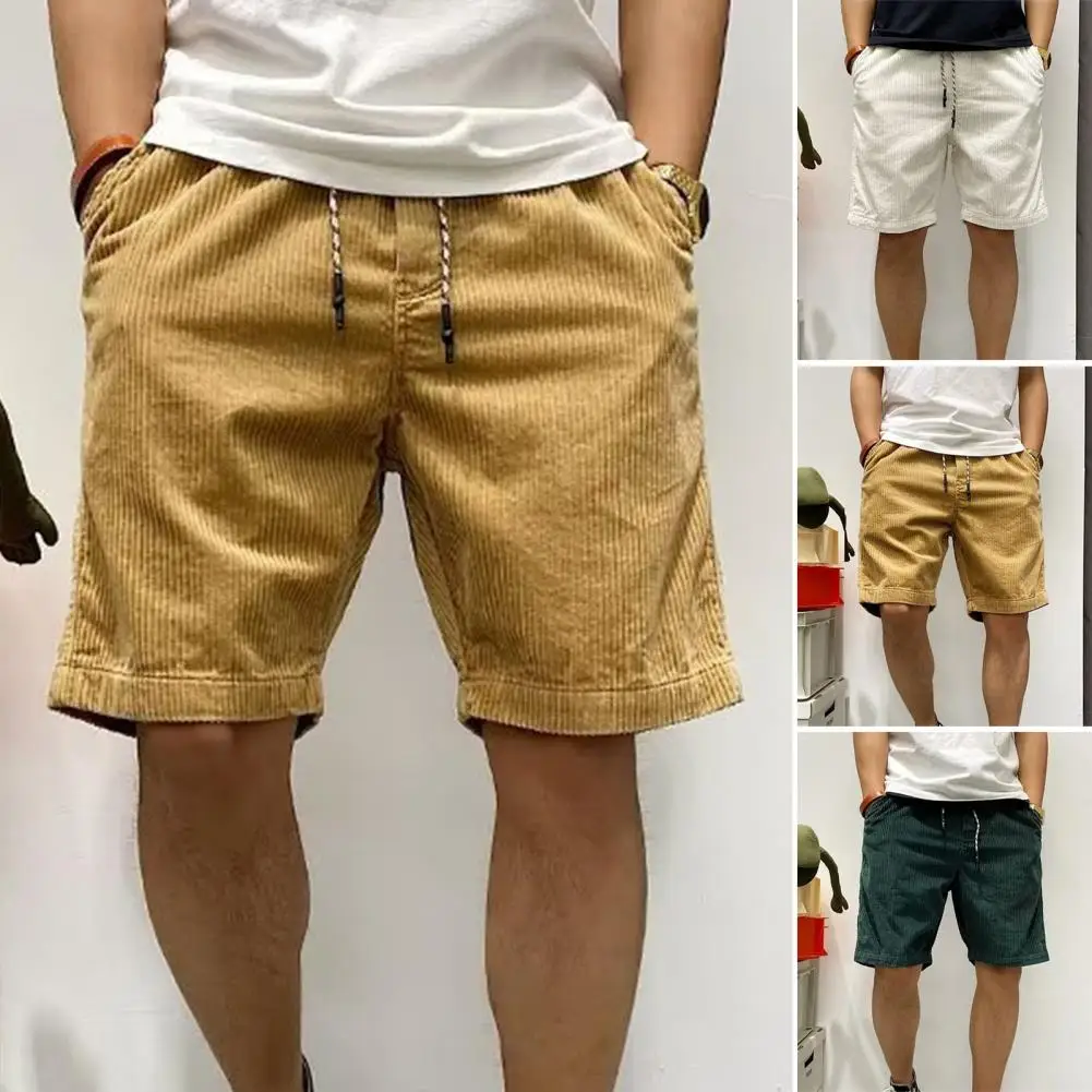 

Men Wardrobe Essentials Men's Casual Drawstring Shorts with Pockets for Fitness Outdoor Running Solid Color for Summer