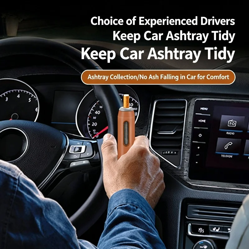 Portable Handheld Ashtray Car Gaming Lazy Ashtray Windproof Pocket Ash Holder For Driving And Gaming Indoor Outdoor Use