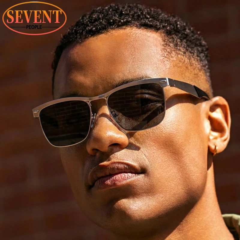 

Steampunk Polarized Square Sunglasses Men 2026 Luxury Brand Trendy Metal Frame Driving Sun Glasses For Male Retro travel Shades