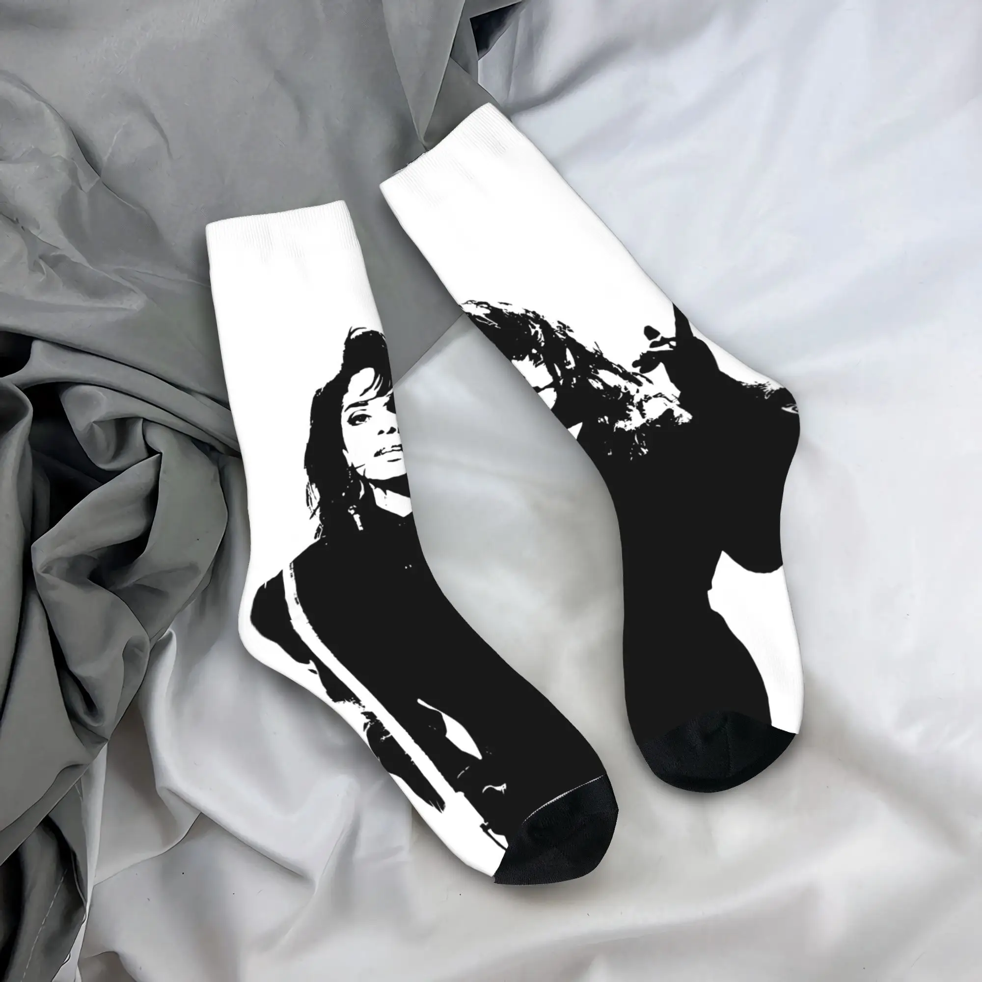 

Janet Jacksons Socks Autumn Live Stockings Kawaii Men Soft Breathable Socks Printed Cycling Anti Skid Socks