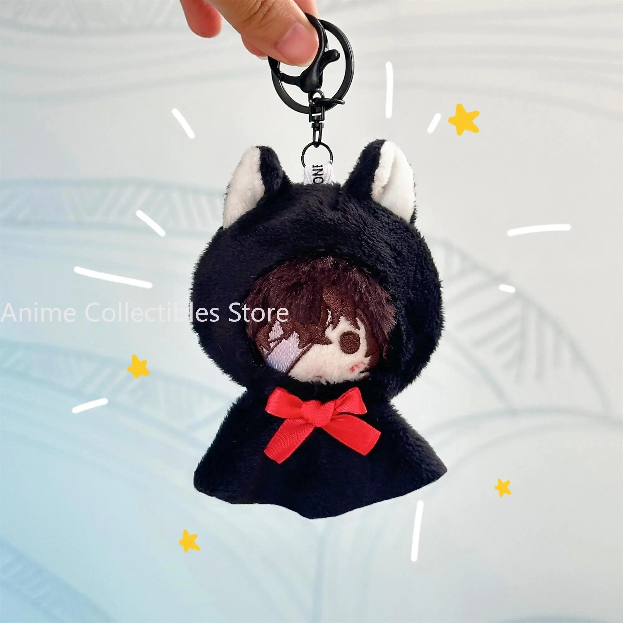 Anime Dazai Osamu Kospy Nakajima Atsushi ‌   10 cm Mini Cartoon Figur Modell Plüsch Anhänger Schlüsselanhänger Rucksack Zubehör Geschenk