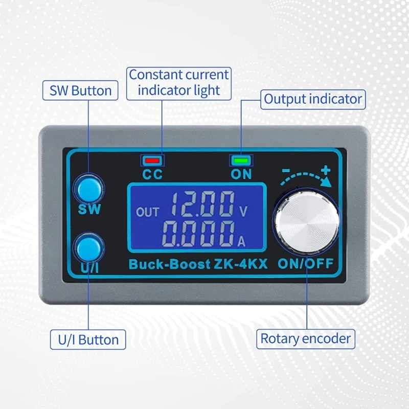 LCD Display Regulator DC-DC Converter Regulated Power Supply for Laboratory Solar Battery Charging