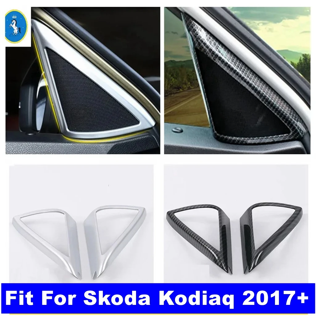 

Car Inner Pillar A Stereo Speaker Audio Loudspeaker Decorative Cover Trim Fit For Skoda Kodiaq 2017 - 2023 Interior Accessories