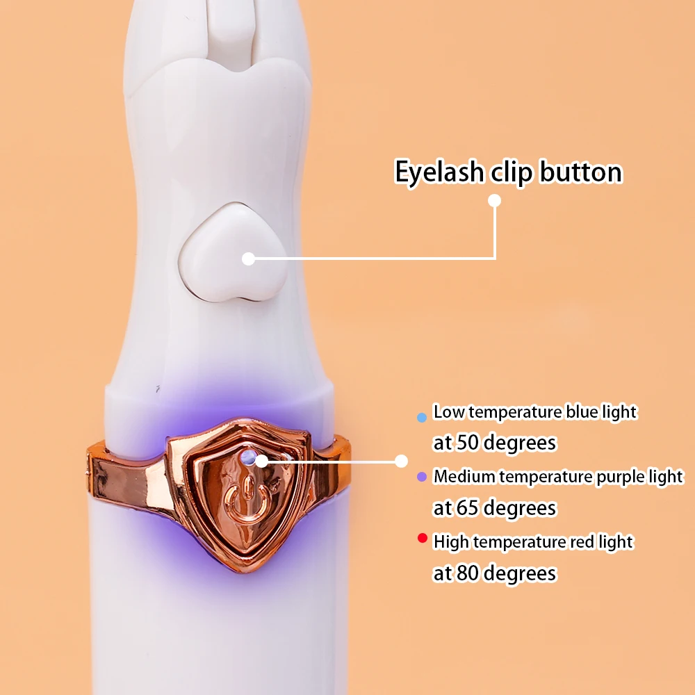 Modelador de cílios elétrico portátil para mulheres, curling rápido natural, 3 modos de temperatura, 48 horas de longa duração, maquiagem dos olhos