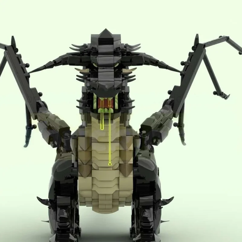 1753 قطعة MOC حمض التنين الأسود قسط الخيال مخلوق لتقوم بها بنفسك نموذج اللبنات ألعاب عيد ميلاد هدية