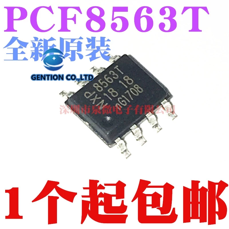 10PCS PCF8563 PCF8563T 8563T SOP8 em estoque 100% novo e original