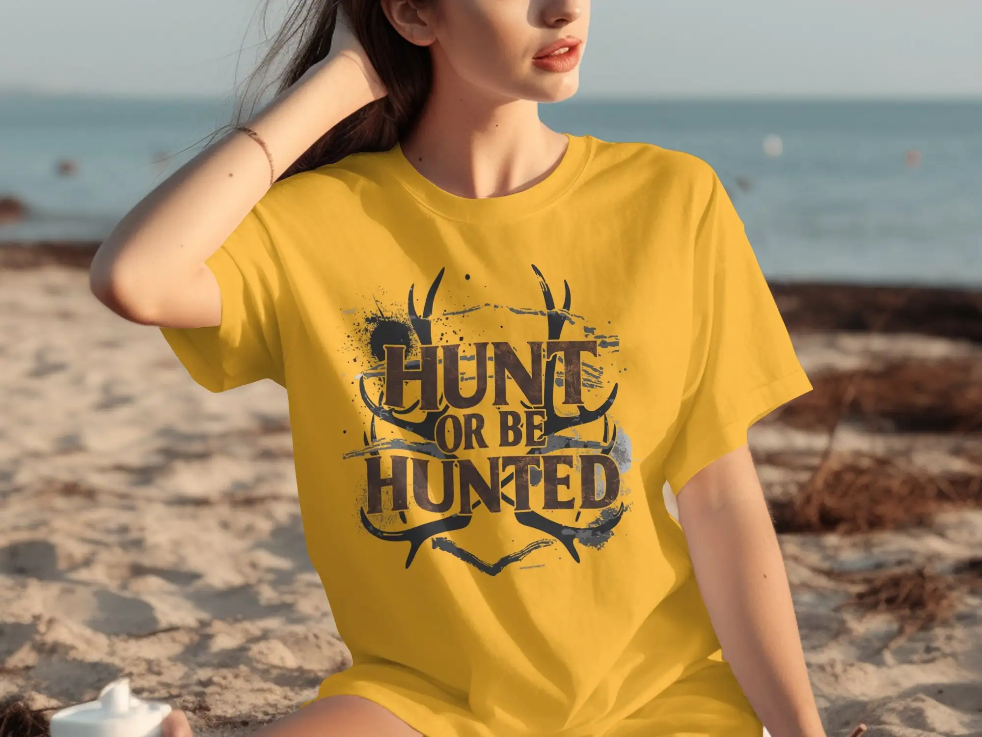 Hunt Or Be Hunted T Shirt Wilderness Hunting Enthusiast Outdoor Adventure Apparel Rustic Design Casual Wear