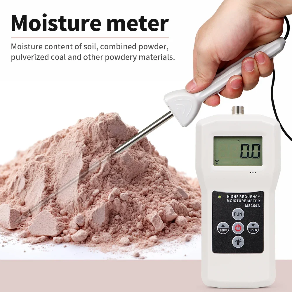 New Arrivals MS350A Portable Moisture Meter Hygrometer Moisture Meter Humidity Analyzer