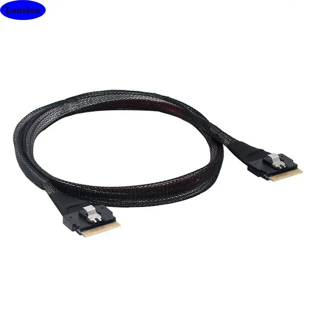

PCI-E Ultraport Slimline SAS 4.0 SFF-8654 8i 74-контактный сервисный соединительный кабель