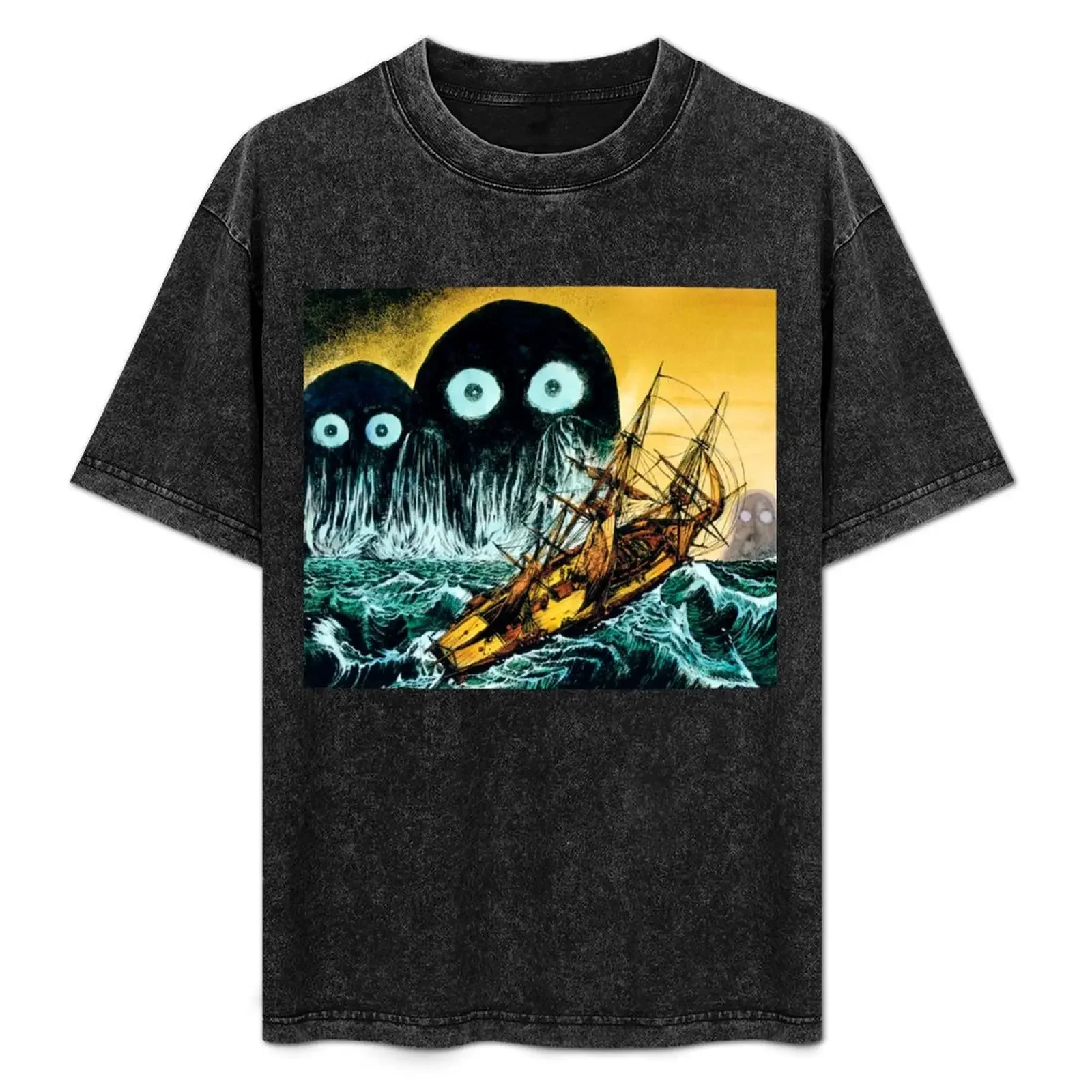 

Umibozu, by Shigeru Mizuki T-Shirt t shirts for man slim fit cotton t shirt pack t shirt man casual funny shirts man T-Shirt