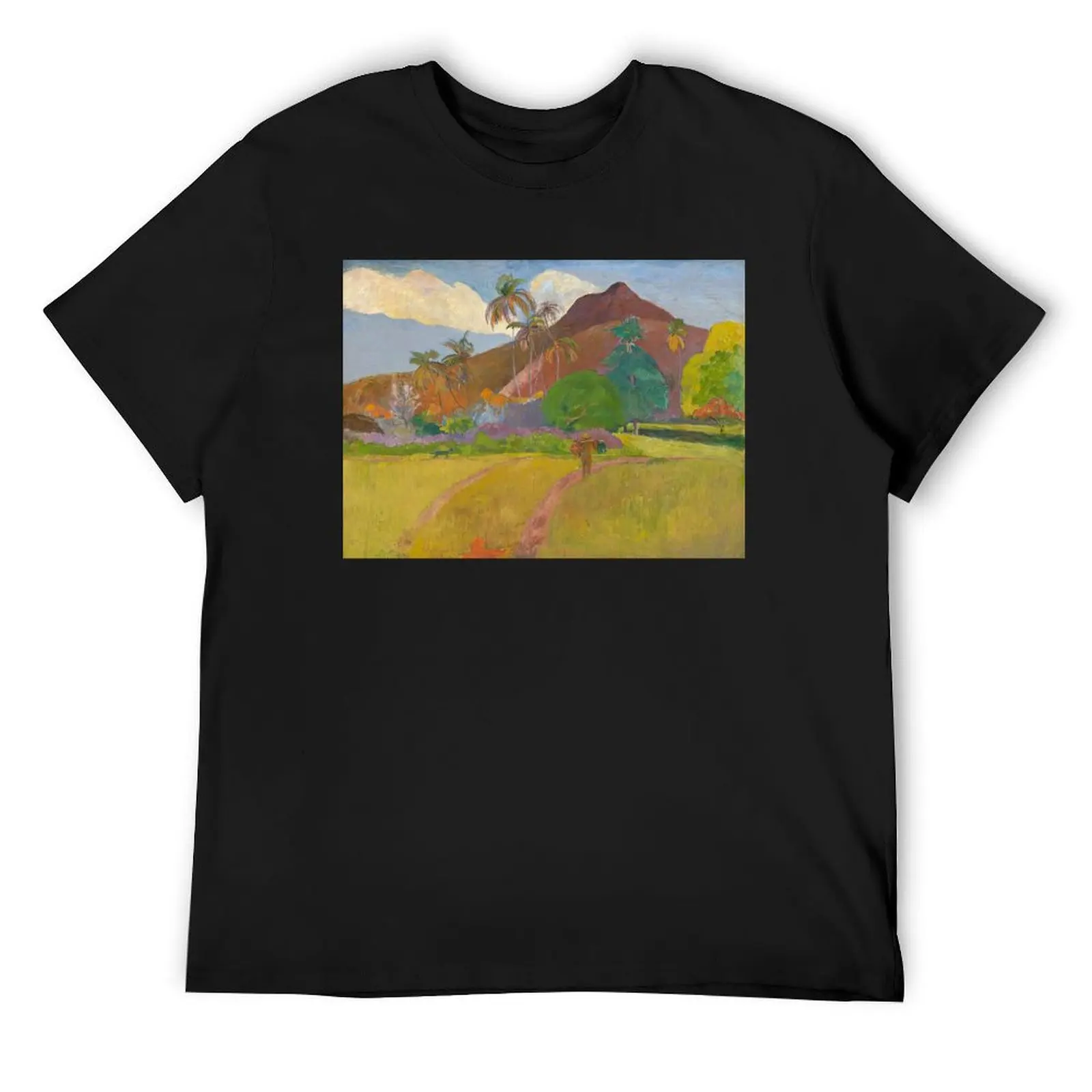 Paul Gauguin Tahitian Landscape T-Shirt cheap stuff sweat men clothings