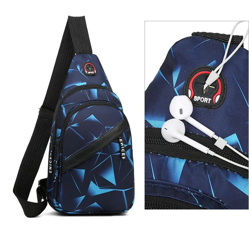 Men Women Shoulder Bags Waist Packs Sling Bag Crossbody Outdoor Sport Shoulder Chest Daily Picnic Canvas Couple Messenger Bag