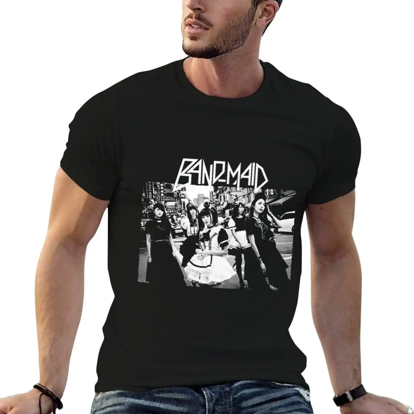 New Beginning Band MaiD Vintage Rock Music T-Shirt cotton t shirt man t shirts for man pack cotton man t shirts for men T-shirt