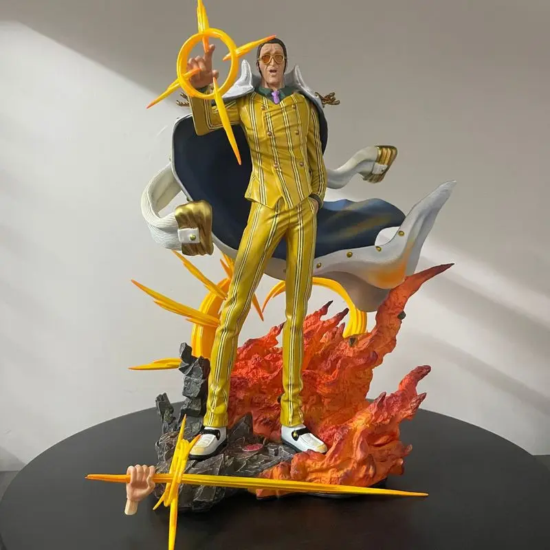 

One Piece Figuras 28cm One Pieces Borsalino Action Figure Manga Figurine GK Statue Anime PVC Model Ornament Toys Gift for Kid