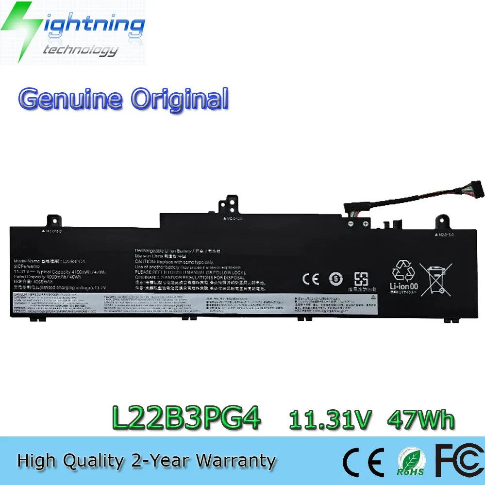 

L22M3PG4 L22D3PG4 L22L3PG5 11.31V 47Wh Genuine Laptop Battery For Lenovo Thinkpad E14 GEN 5 E16 GEN 1