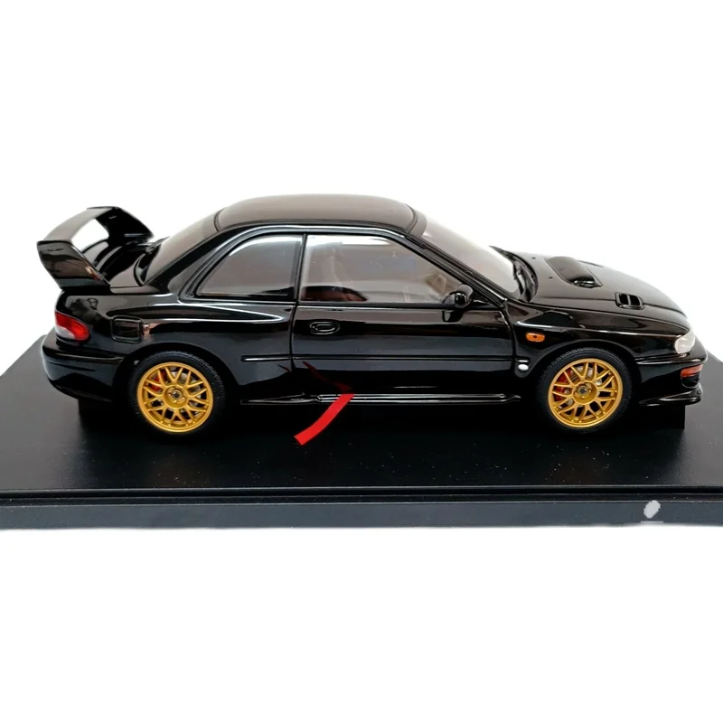 Auotoart 1:18 Impreza 22B STI Black JDM Alloy Fully Open Simulation Limited Edition Metal Static Car Model Toy Gift