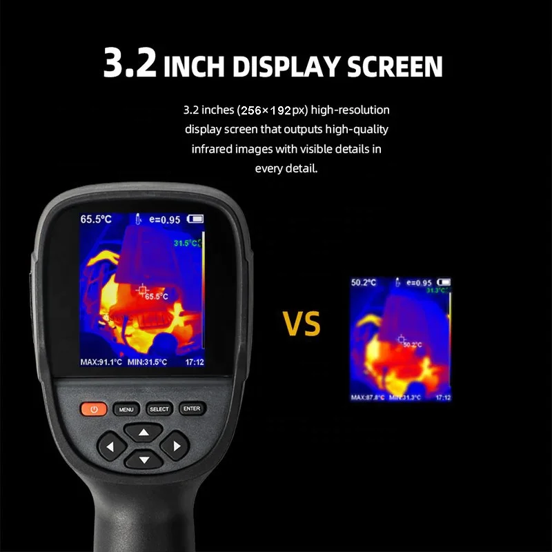

2026 Waterproof Pcb Repair and Pipe Detection Water Leak With 256*192p Hand Help Thermal Imaging Camera