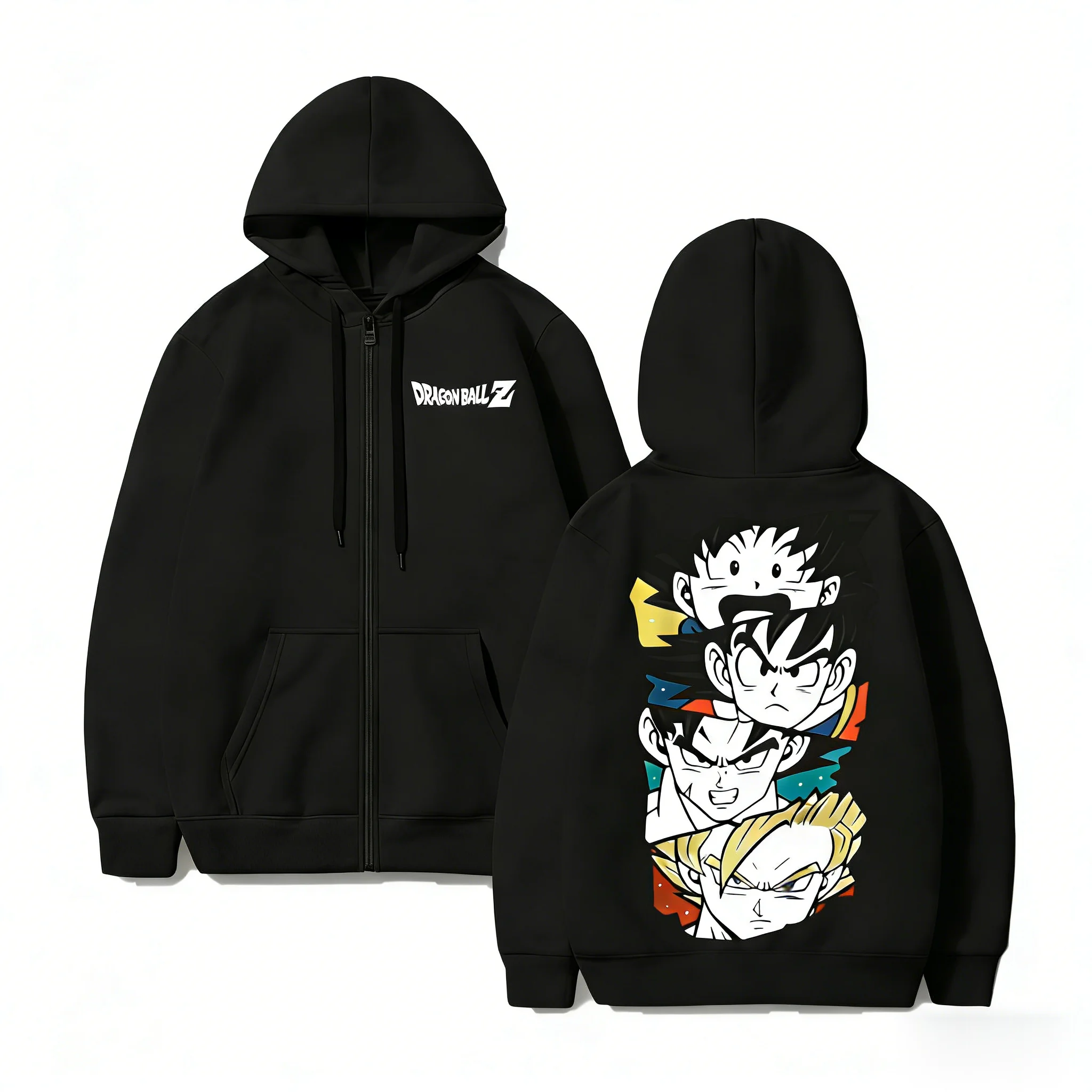 Dragon ball z anime hoodie das mulheres dos homens zip up moletom pulôver streetwear casual 2026 inverno gráfico jaqueta hoodies manga longa