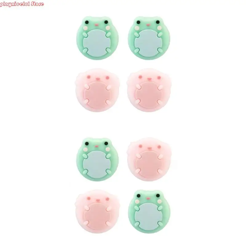 E8BA 4PC 로커 캡 썸 스틱 캡 교체 조이스틱 실리콘 캡 NS 게임 컨트롤러 용 게임 액세서리