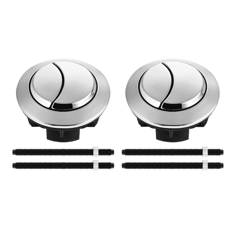 Description Picture 2 of itemBathroom Toilet Double Flush Button 38mm Round Black Water Saving Tanks Accessory Toilet Tanks Flush Button for DropShip