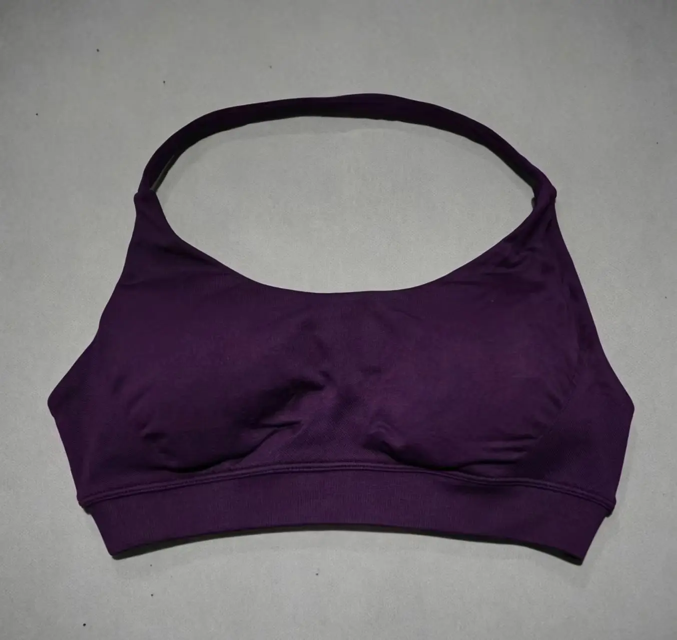 DF Sports Bra WomenSeamlessSeamless Yoga Underwear Halter Neck Strap Open Back Design Gym Top Workout Fitness Running Bra