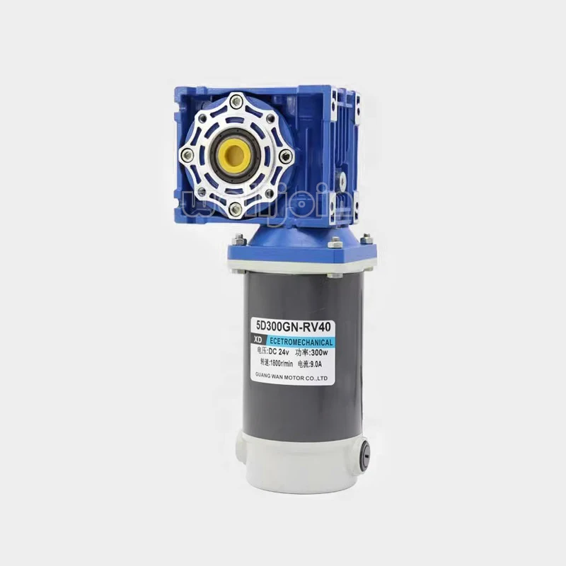 Motor da Engrenagem do Verme do Torque Alto 5d300gd-rv40 Dc12v 24v 300w 9a Chegada Nova 1800r Min
