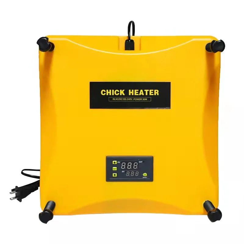 Chick Brooder Heating Plate Adjustable Height Chicken Coop Heater Temperature Controller Incubator 30 Watt Warm Up to 20 Chicks