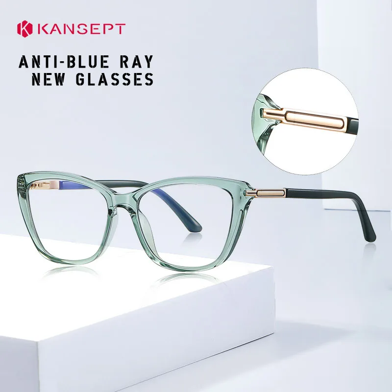 

KANSEPT женские очки класса для мужчин 2024, квадратные очки синего света, мужские люнеты, линзы для близорукости, очки для чтения, очки для чтения