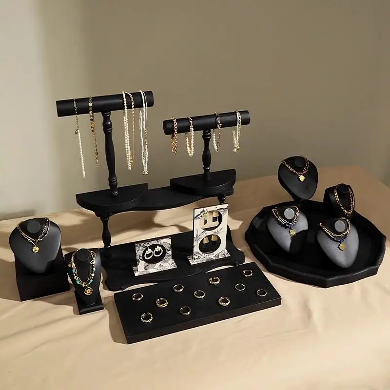 الأزياء والمجوهرات عرض موقف المعرضة مجوهرات نافذة عرض مجموعة الدعامة يعرض الرف ل قلادة أقراط الإسورة عرض العنصر #3
