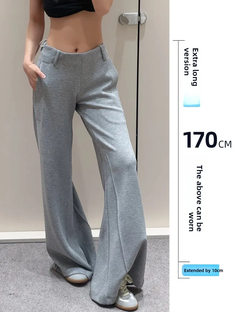 

Женские повседневные брюки с высокой талией, расклешенные, свободного кроя, удобные, прямые, в корейском стиле, для работы и повседневной носки