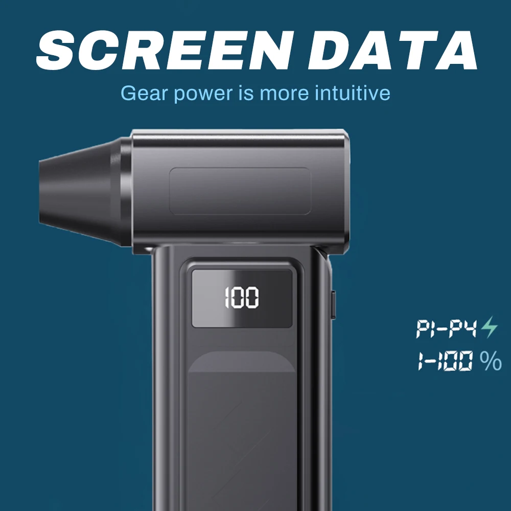 300000 RPM พัดลมเทอร์โบ High Power Jet พัดลมมอเตอร์ไร้แปรงความเร็วตัวแปร Dust Blower เครื่องมือทําความสะอาด Air Duster Air Blower มือถือ