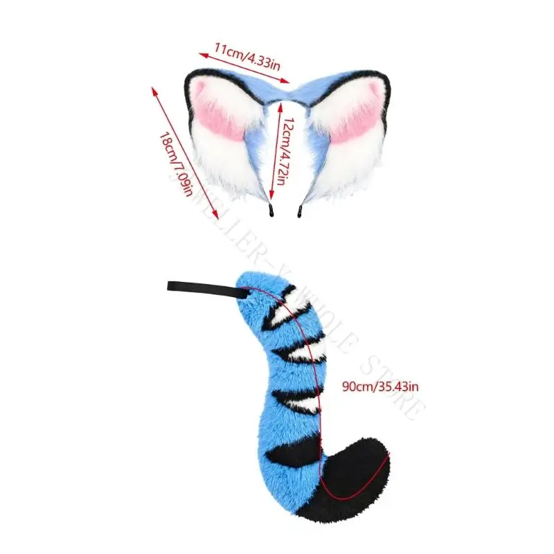 R7UF Halloween Costume Hair Band for Holiday Animal Styling and Role-Play 4