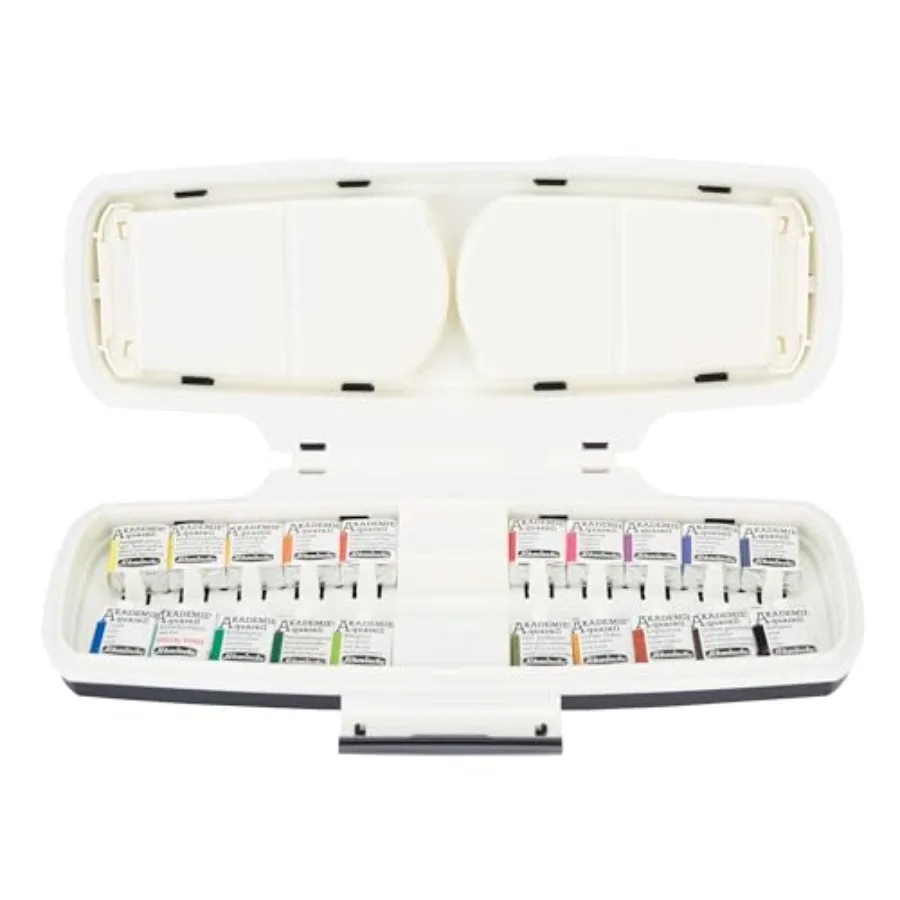 

Akademie Aquarell Watercolor Pans - Set of 20 Plastic Case Half Pans