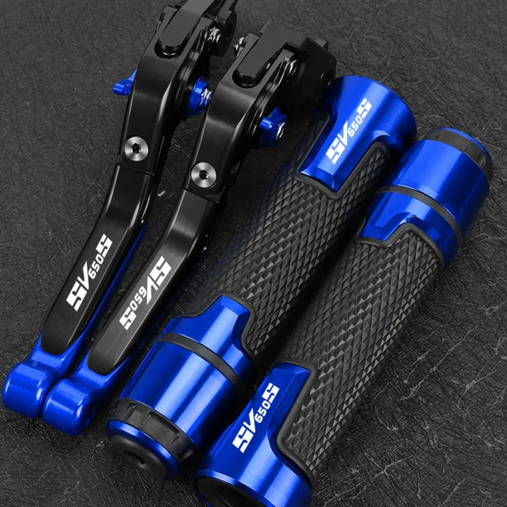 

Motorcycle Accessories FOR SUZUKI SV650 S 2013 2014 2015 2016 Folding Brake Clutch Levers Handlebar Grip Handles bar Hand Grips