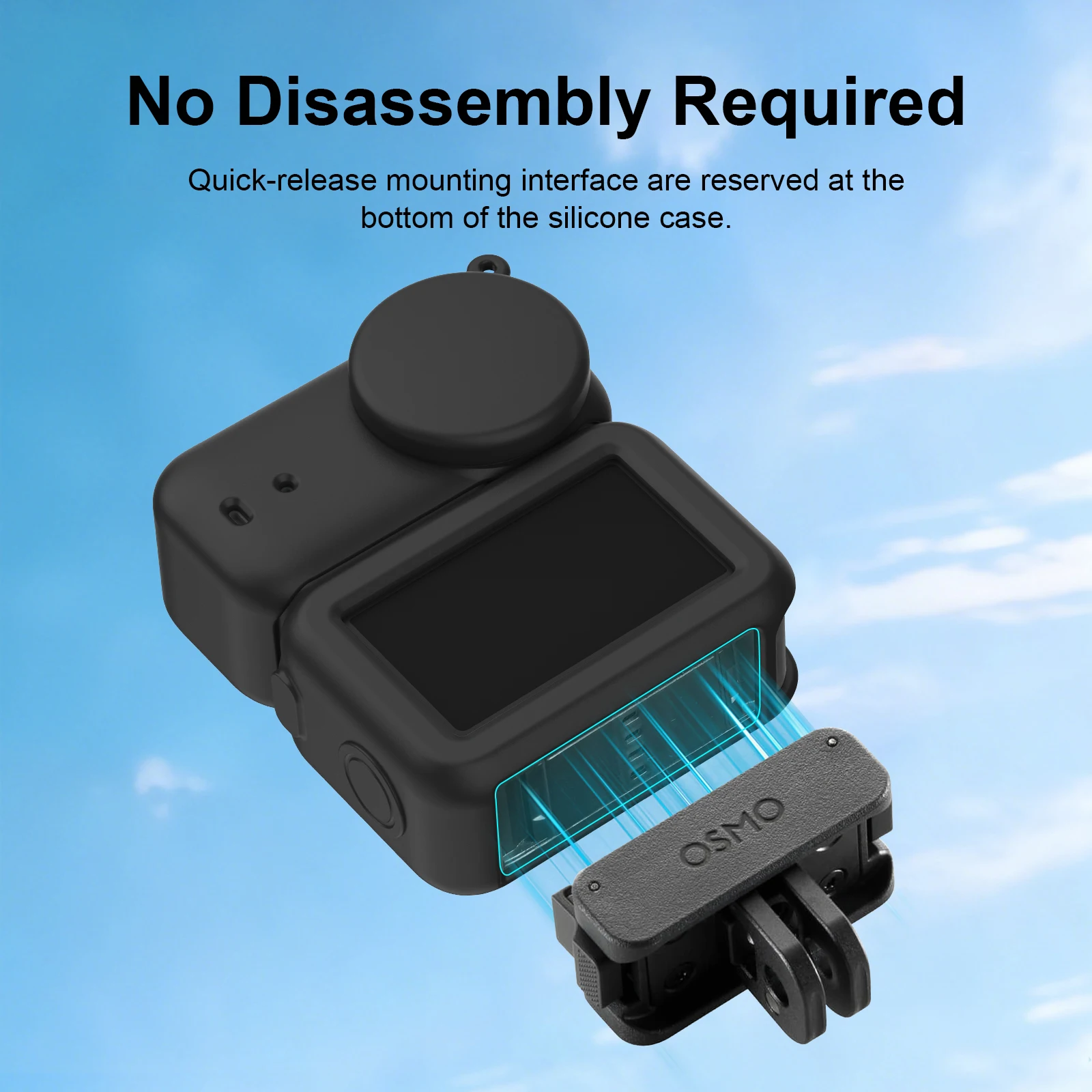 Silicone Cover Case With Lens Cap For DJI OSMO Nano Full Protector Sleeve Anti-Drop Shell For NANO Action Camera Protection Case