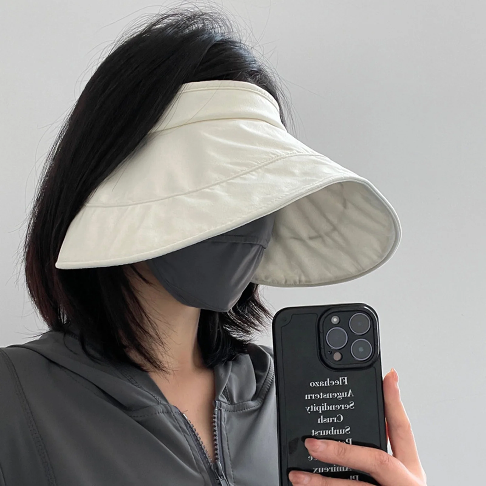 Foldable Sun Hats For Women Wide Brim Bucket Caps Uv Protections Sunscreen Beach Visor Cap For Travel Hiking Outdoor Activities