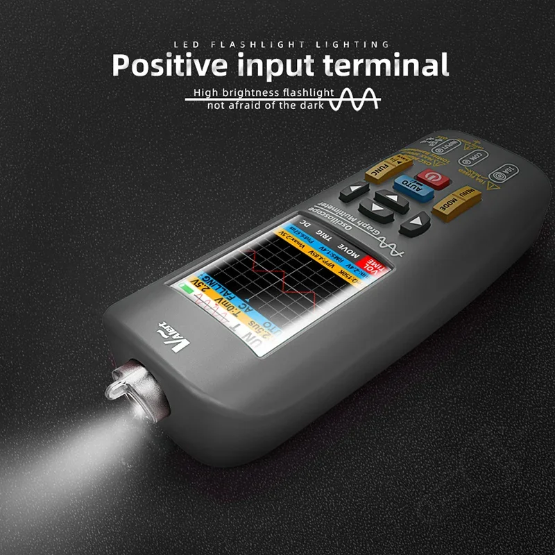 Multimetro oscilloscopio portatile Multimetro digitale professionale DC AC Elettricista Corrente Capacità Ohm Diodo Tester BSIDE O1