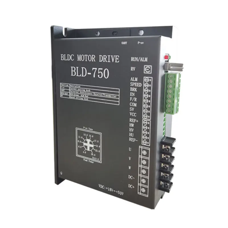 Bezszczotkowy silnik prądu stałego 48V QW-BLD-750 sterownik silnika BLDC Regulator prędkości sterownika BLDC