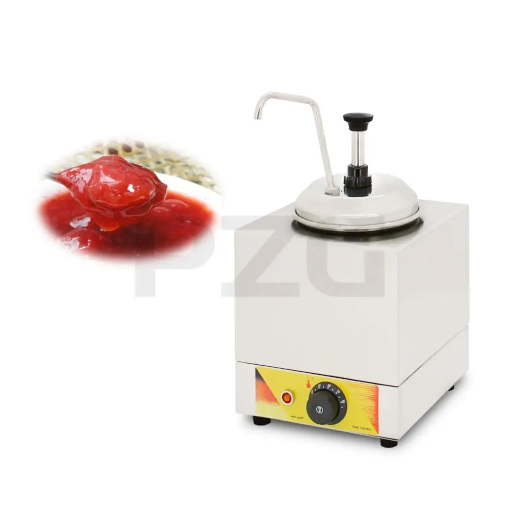 Commercial 2L Singal Tank Sauce Dispenser Automatic Hot Chocolate Nacho Cheese Warmer Dispenser With Food Pump