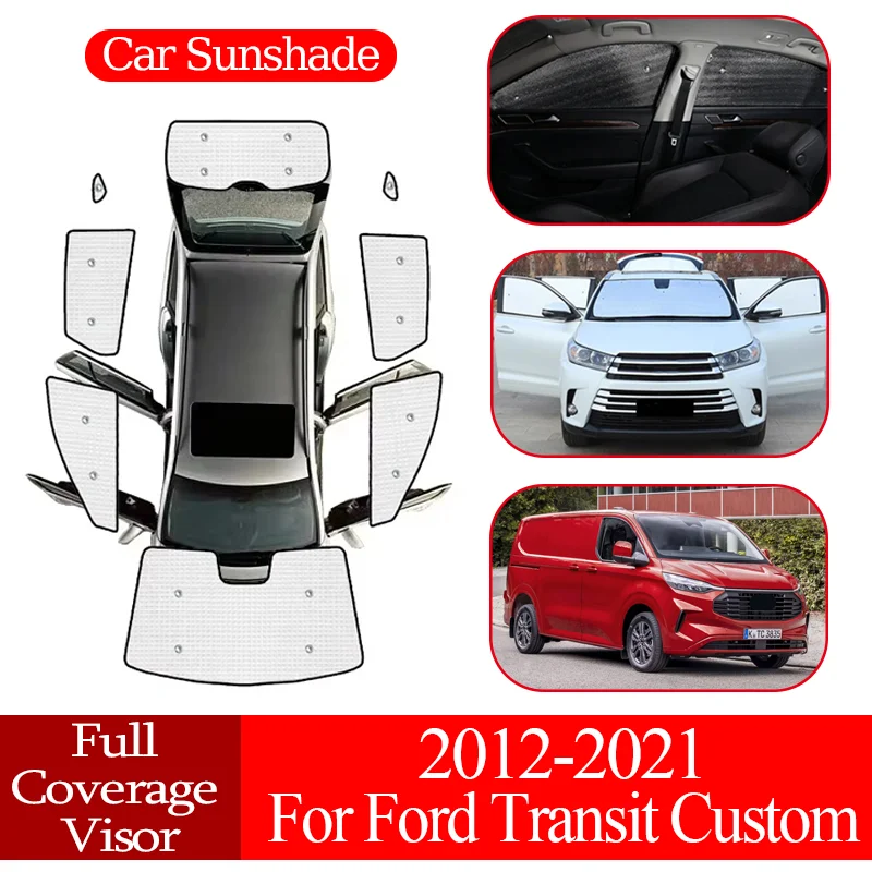 

Anti-UV Car Coverage Sunshade Window Sunshade Cover Protection Board Auto Visor For Ford Transit Custom 2012-2021 2018 2019 2020