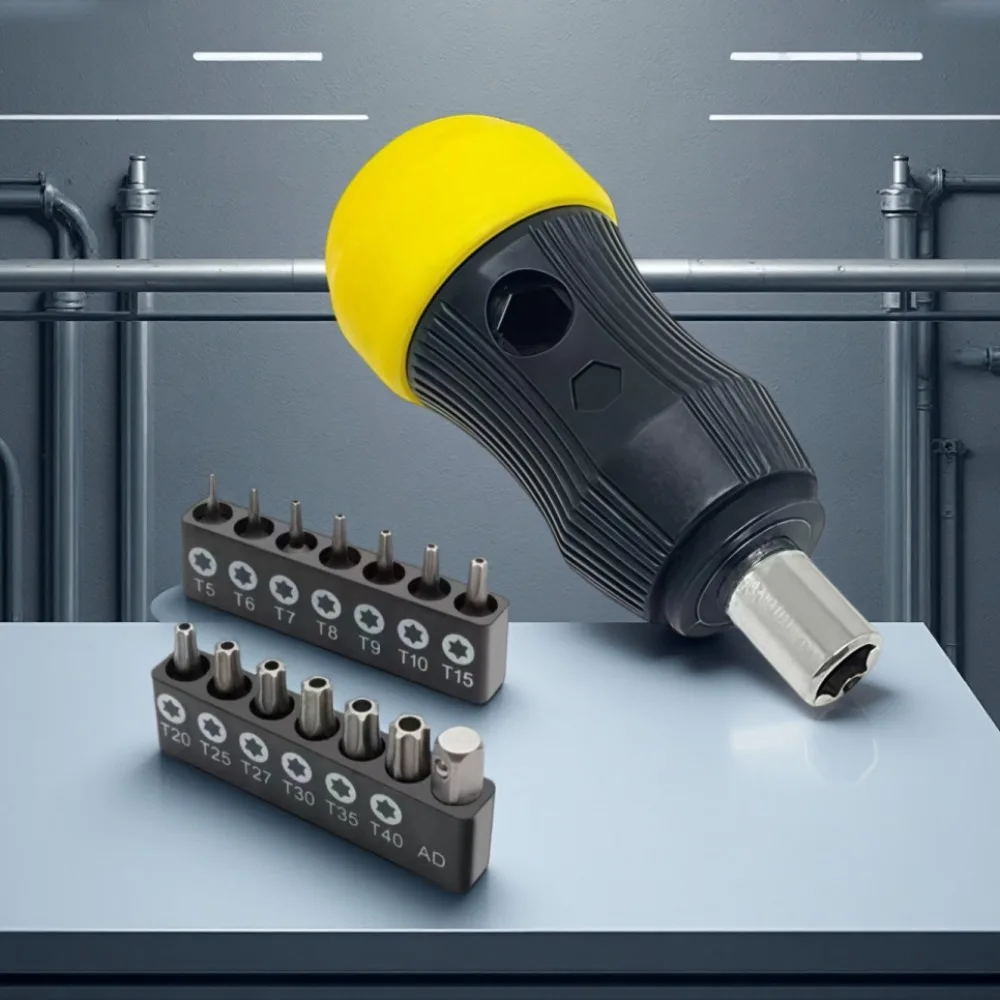 Mini-Schraubendreher-Set mit Phillips-/Quadrat-/HEX-/Torx-Bits mit hoher Härte, 25 mm lang, multifunktional, 1/4-Zoll-Sechskant-Schraubendreher, Handwerkzeuge – Detail 7