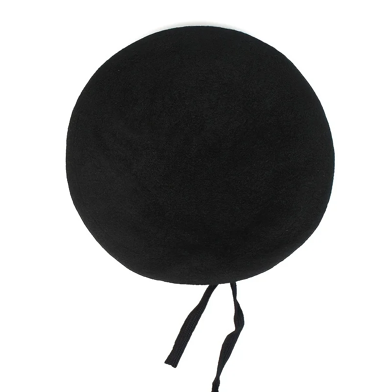 Unisex Solid Color Beret Men Women Painters Hats Autumn Winter Warm Berets Flat Caps