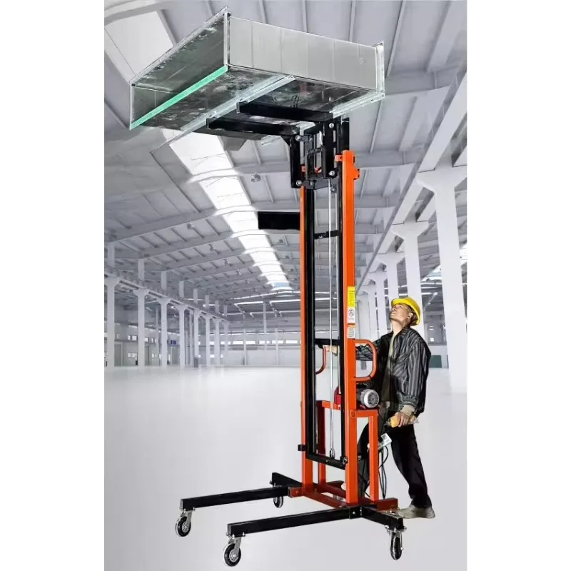 

Ventilation duct lift installation
