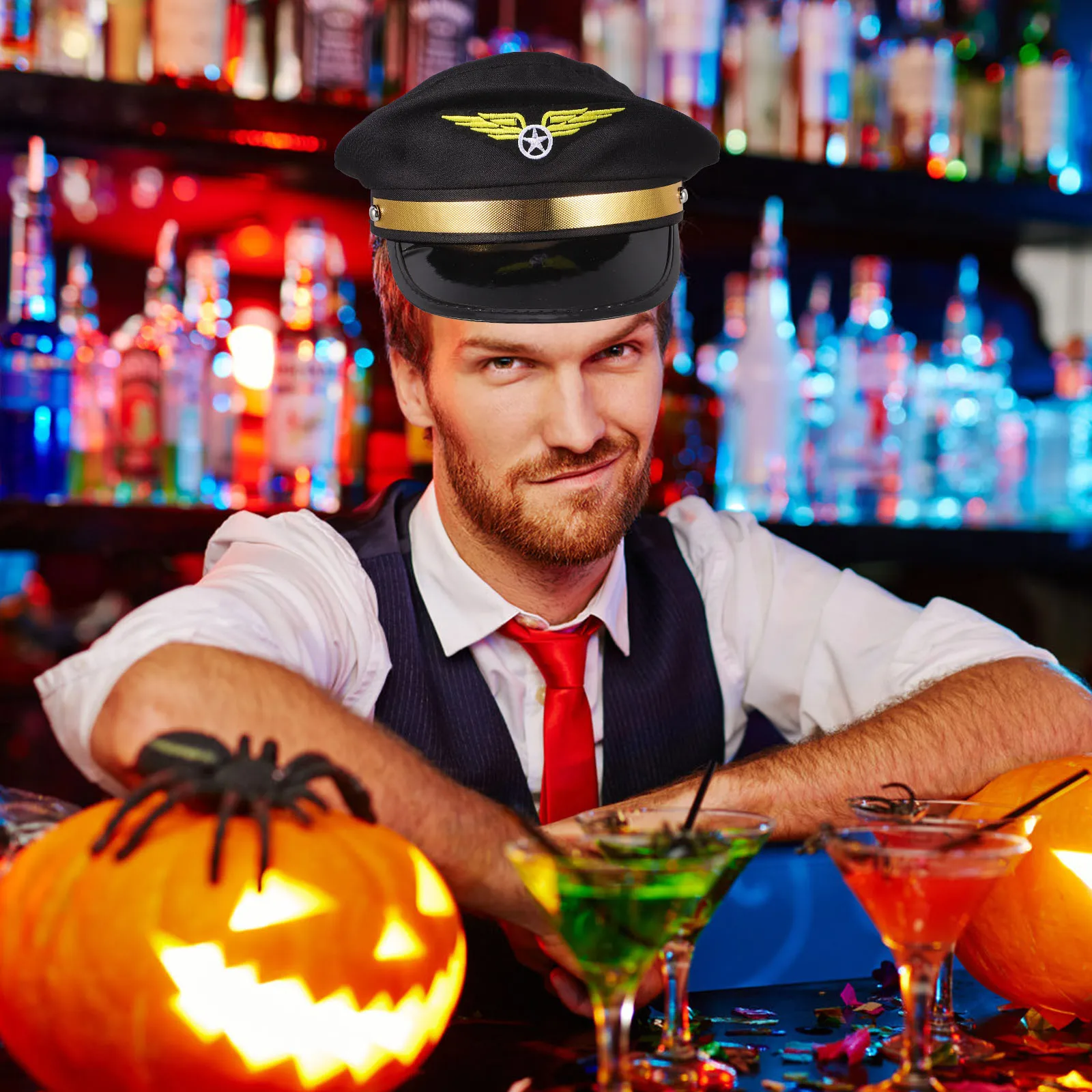

Hats for Men Pilot Costume Accessories Captain Aldult Airline Kids Bride